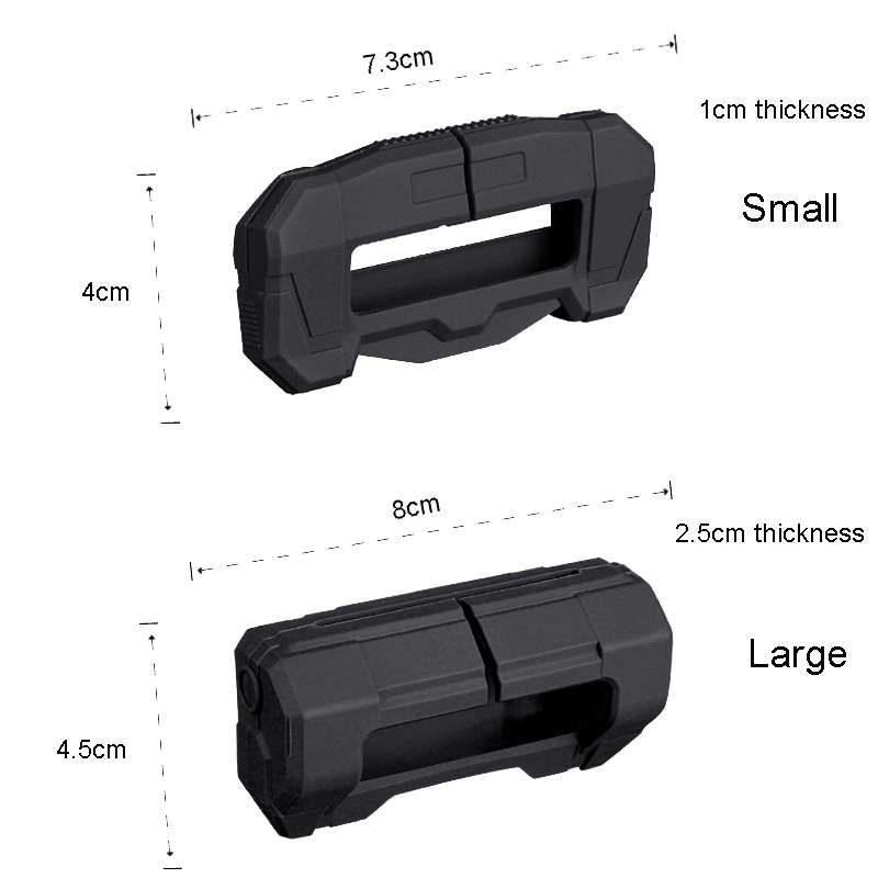 Large Car Seatbelt Buckle Protective Cover Anti Scratch Silicone Protector For Safety Belt Plugs(Bla
