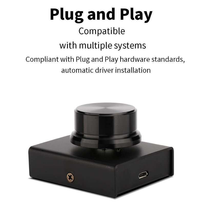PC Computer Peripherals Mini Switch Wired Volume Adjuster(Black)