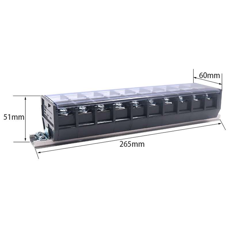 CHINT TD-100-10 Terminal Block Rail Type Wiring Block Paralleling Wires Wire Connector