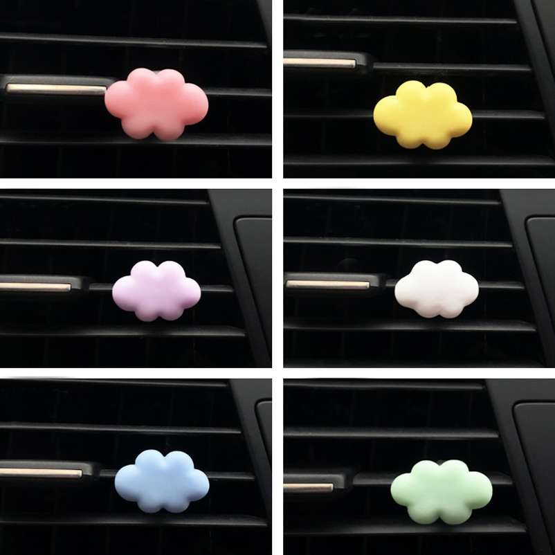 Resin Cartoon Cloud Car Air Outlet Decorative Clip(Random Color Delivery)