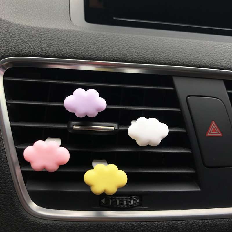 Resin Cartoon Cloud Car Air Outlet Decorative Clip(Random Color Delivery)
