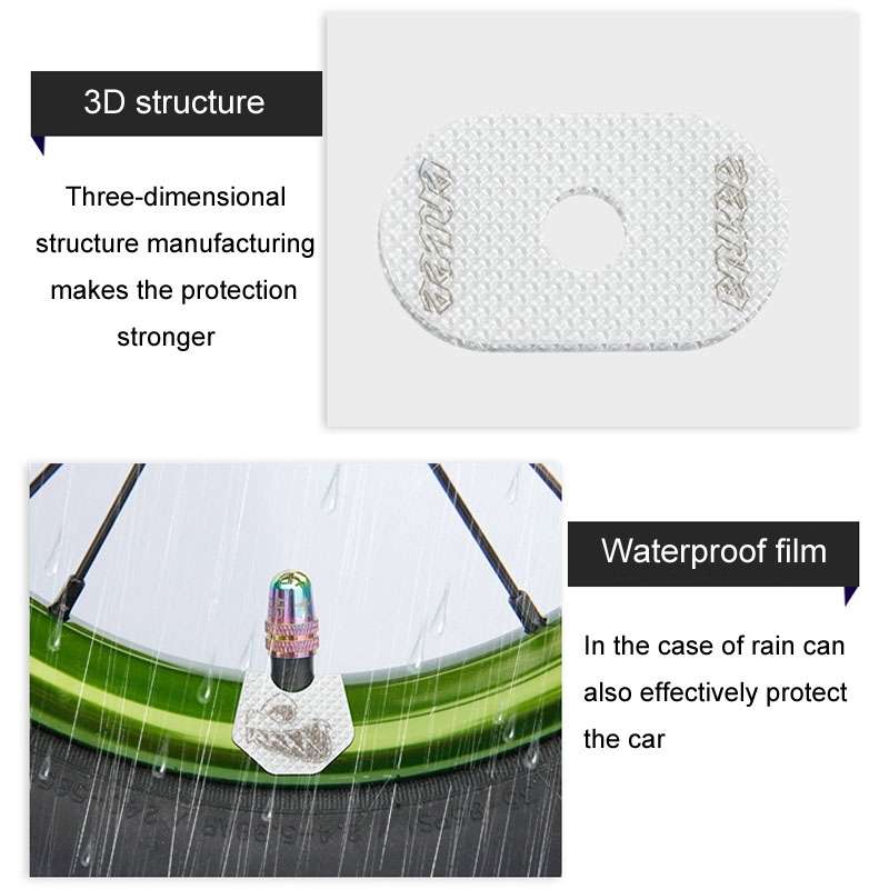 ENLEE E-Q234 1pair Bicycle Universal Valve Stickers Bike Touring Wheel Decorative Stri ... I Model