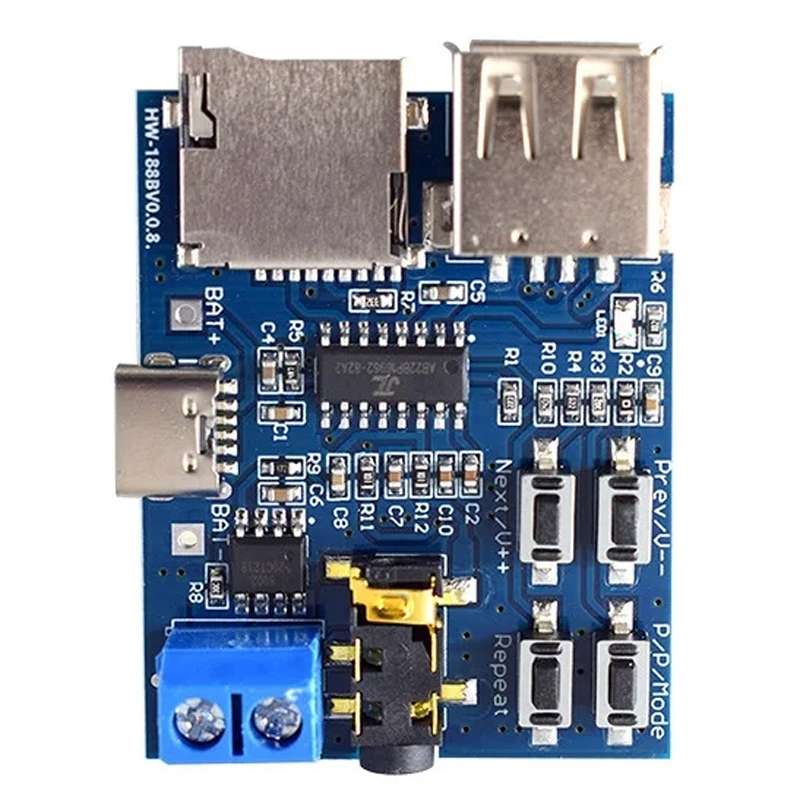 MP3 Lossless Decoder Board Decoder TF Card USB Flash Drive MP3 Decoding Player Module With Amplifier