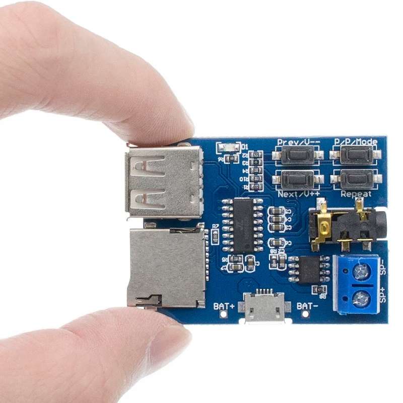 MP3 Lossless Decoder Board Decoder TF Card USB Flash Drive MP3 Decoding Player Module With Amplifier