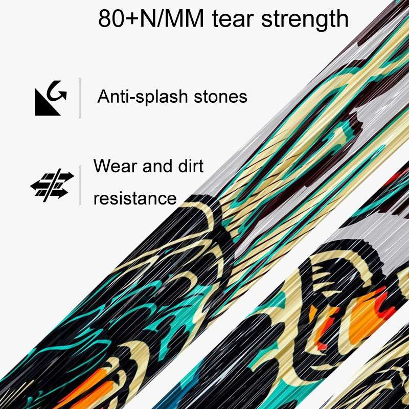 ENLEE E-2210 10pcs /Set Bicycle Jersey Stickers Mountain Bike Frame Protection Adhe ... Camouflage