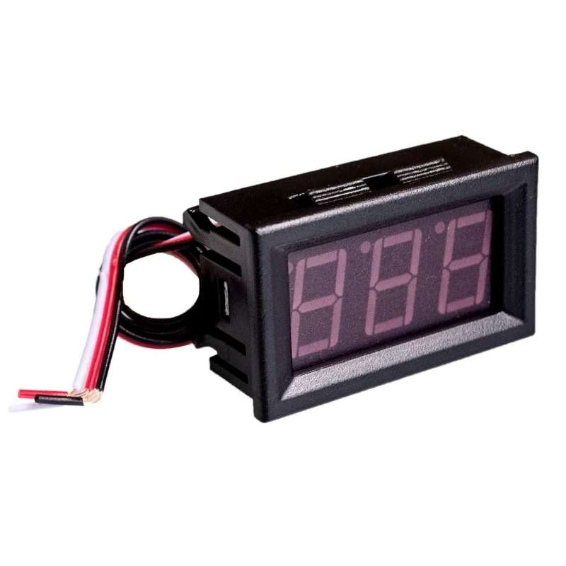 0V-30V 3 Wire DC Voltmeter Terminal 0.56 Inch LED Digital Voltmeter Accessories Reverse Connectio...