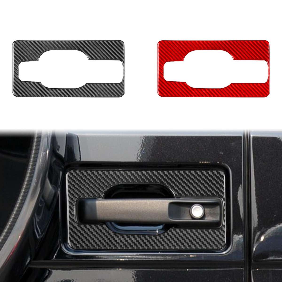 For Mercedes-Benz G-Class W463 Trunk Handle Sticker(Black)