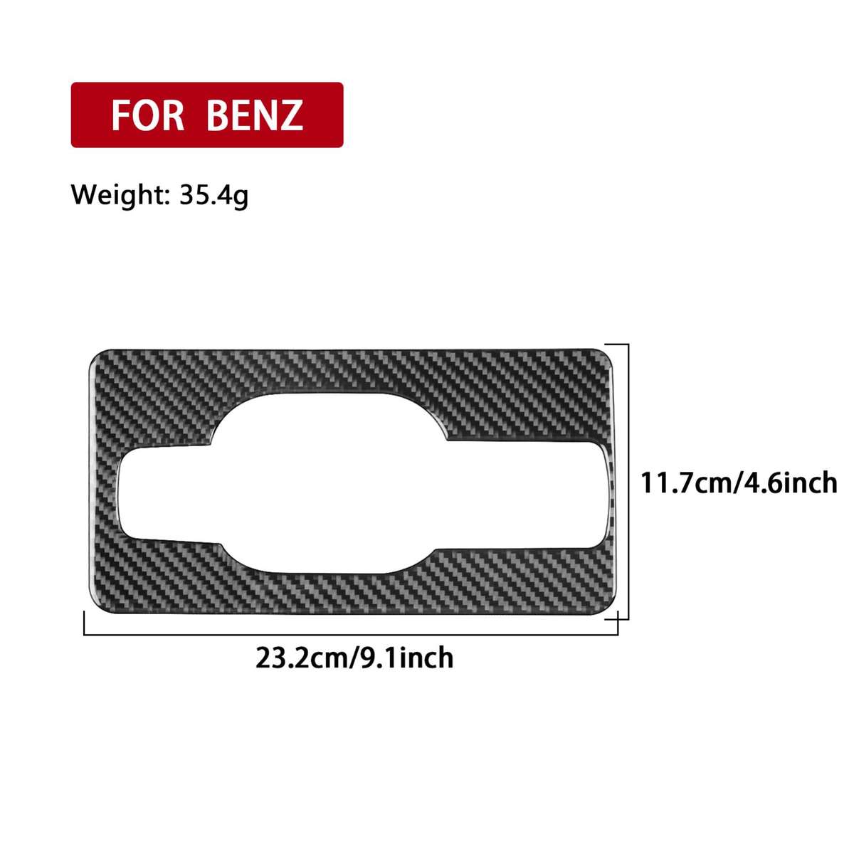 For Mercedes-Benz G-Class W463 Trunk Handle Sticker(Black)