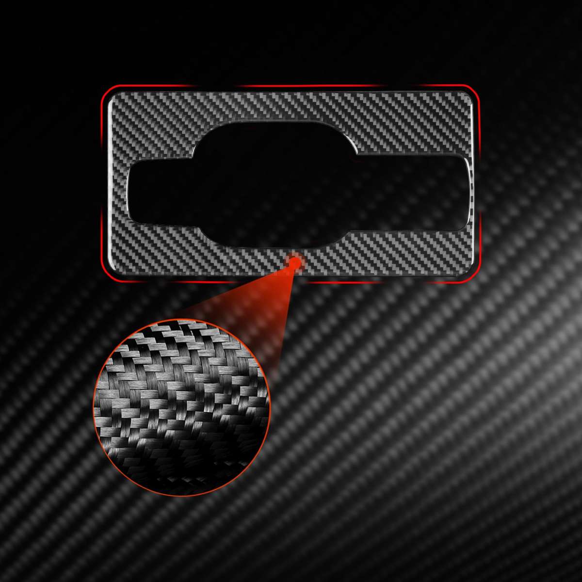 For Mercedes-Benz G-Class W463 Trunk Handle Sticker(Black)