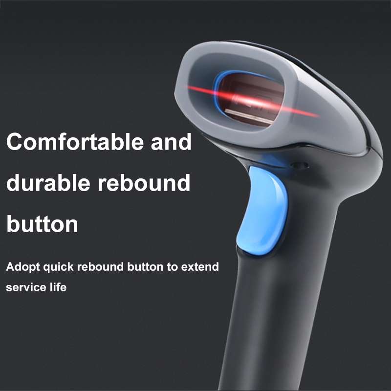 QR Code Scanner Mobile Phone Screen Supermarket Cashier Scanner, Model: Bluetooth Wireless