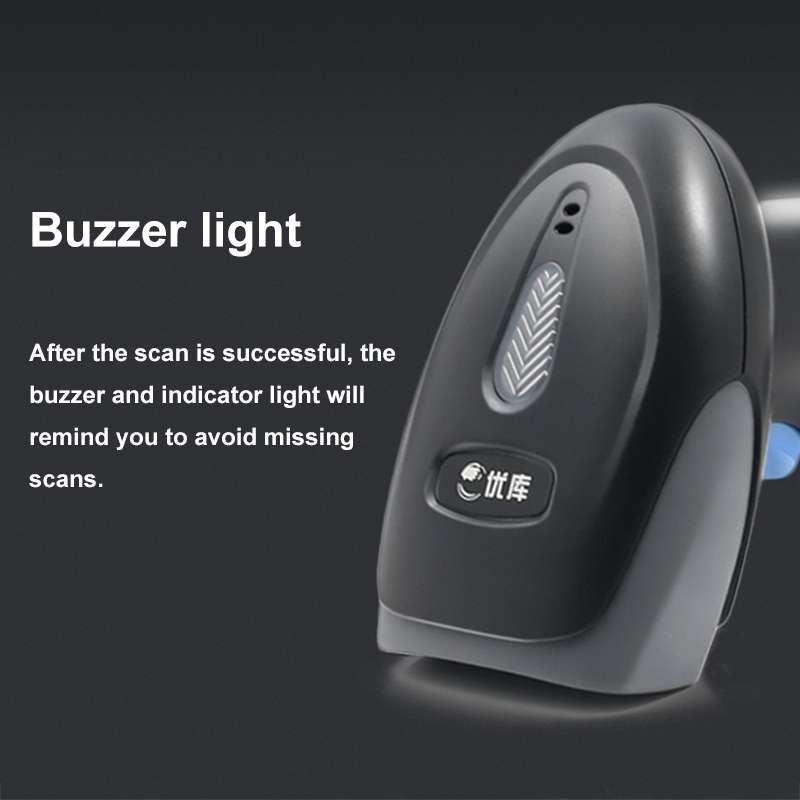 QR Code Scanner Mobile Phone Screen Supermarket Cashier Scanner, Model: Bluetooth Wireless