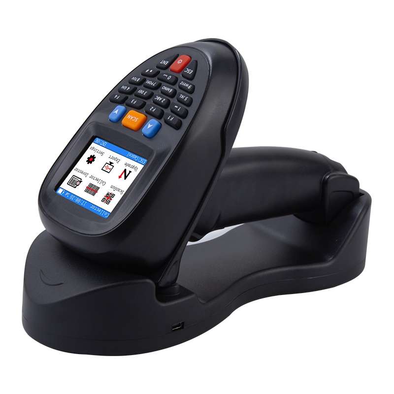 NEWSCAN 1D Laser Wireless Barcode Reader Scanner Data Collector With 2.2-Inch LCD Screen