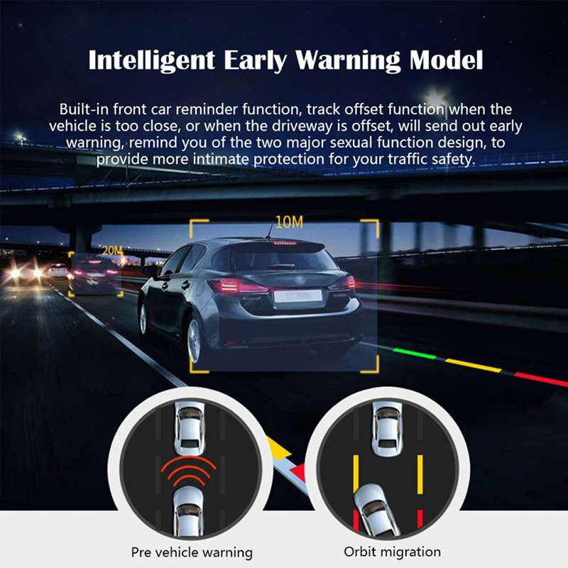 720P High Definition Android Navigation Car Recorder USB Connection ADAS Driving Alert System Log...