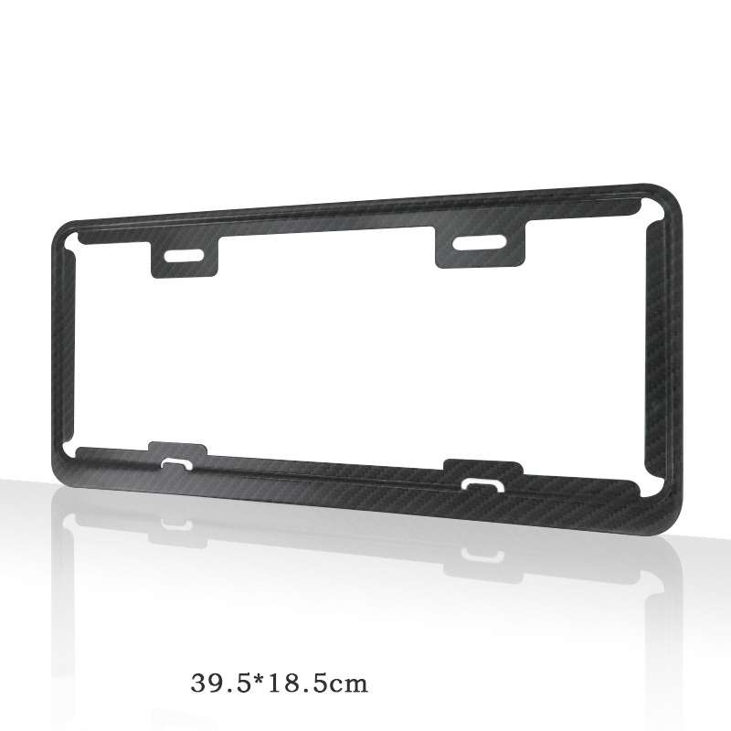 Taiwan Car License Plate Stainless Steel Frame, Specification: Black