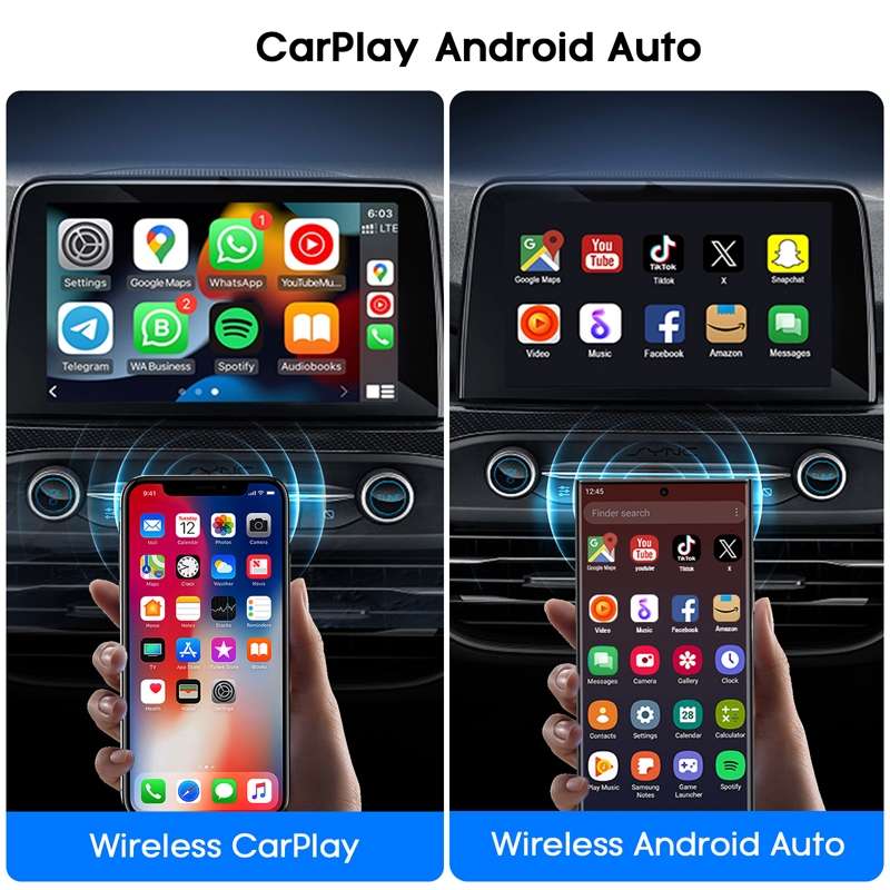 For Android Car Carplay Box Wired to Wireless Bluetooth Adapter