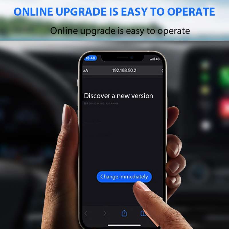 For Android Car Carplay Box Wired to Wireless Bluetooth Adapter