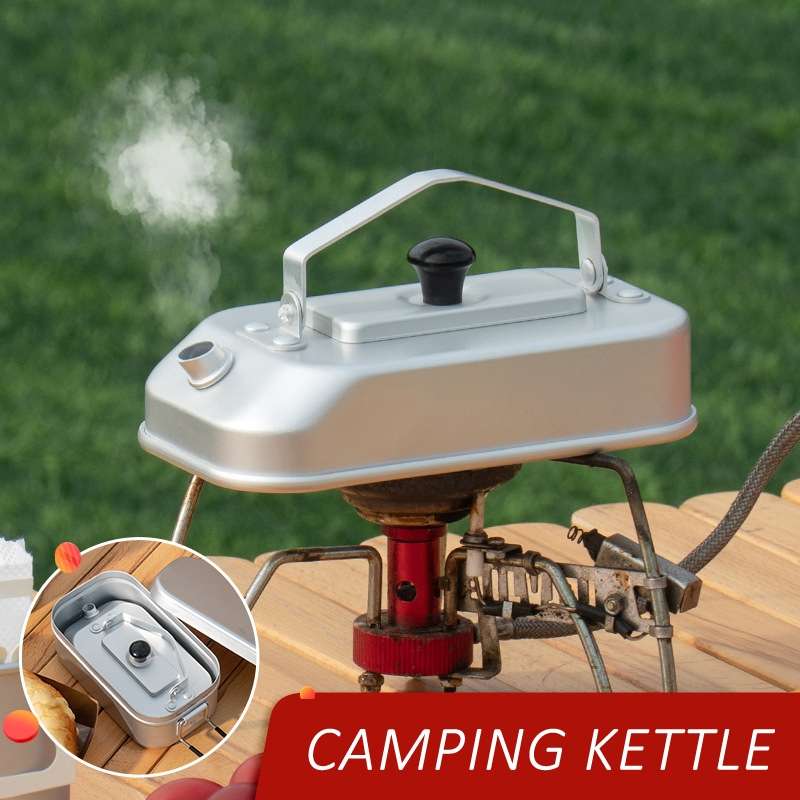 Aluminum Lightweight Kettle Outdoor Hiking Camping Boiling Water Pot with Handle, Spec: Hard Oxida