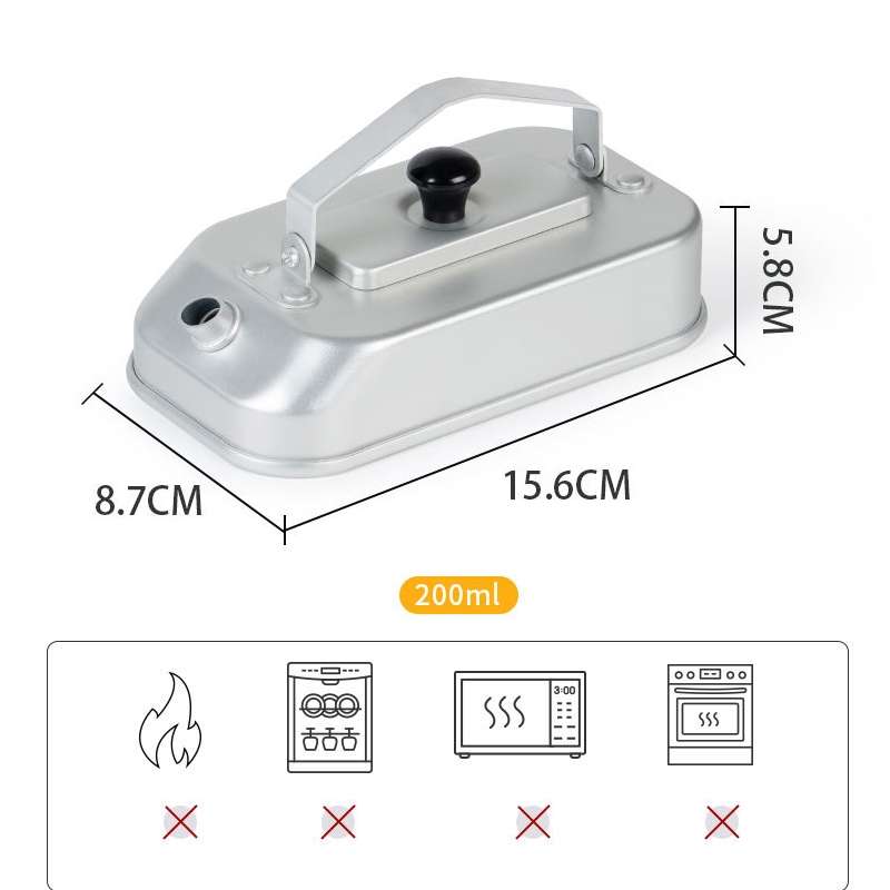 Aluminum Lightweight Kettle Outdoor Hiking Camping Boiling Water Pot with Handle, Spec: Hard Oxida