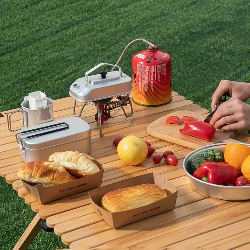 Aluminum Lightweight Kettle Outdoor Hiking Camping Boiling Water Pot with Handle, Spec: Hard Oxida