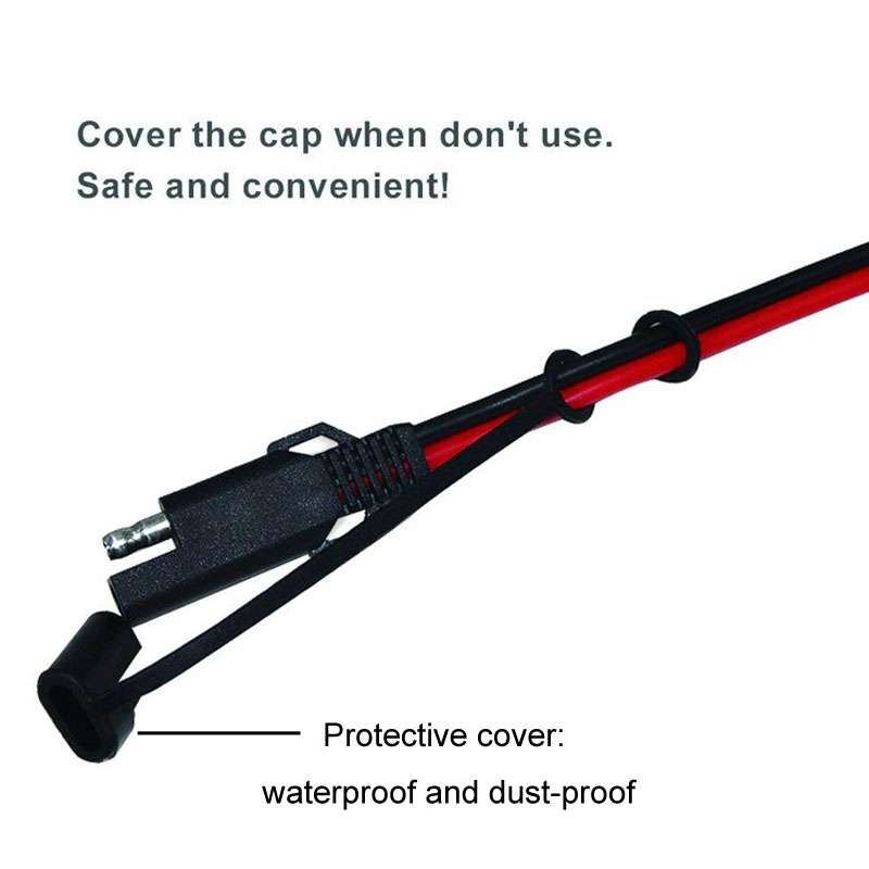 SAE To O-Type Ring Connector Quick Disconnect SAE Car Storage Battery Extension Cable