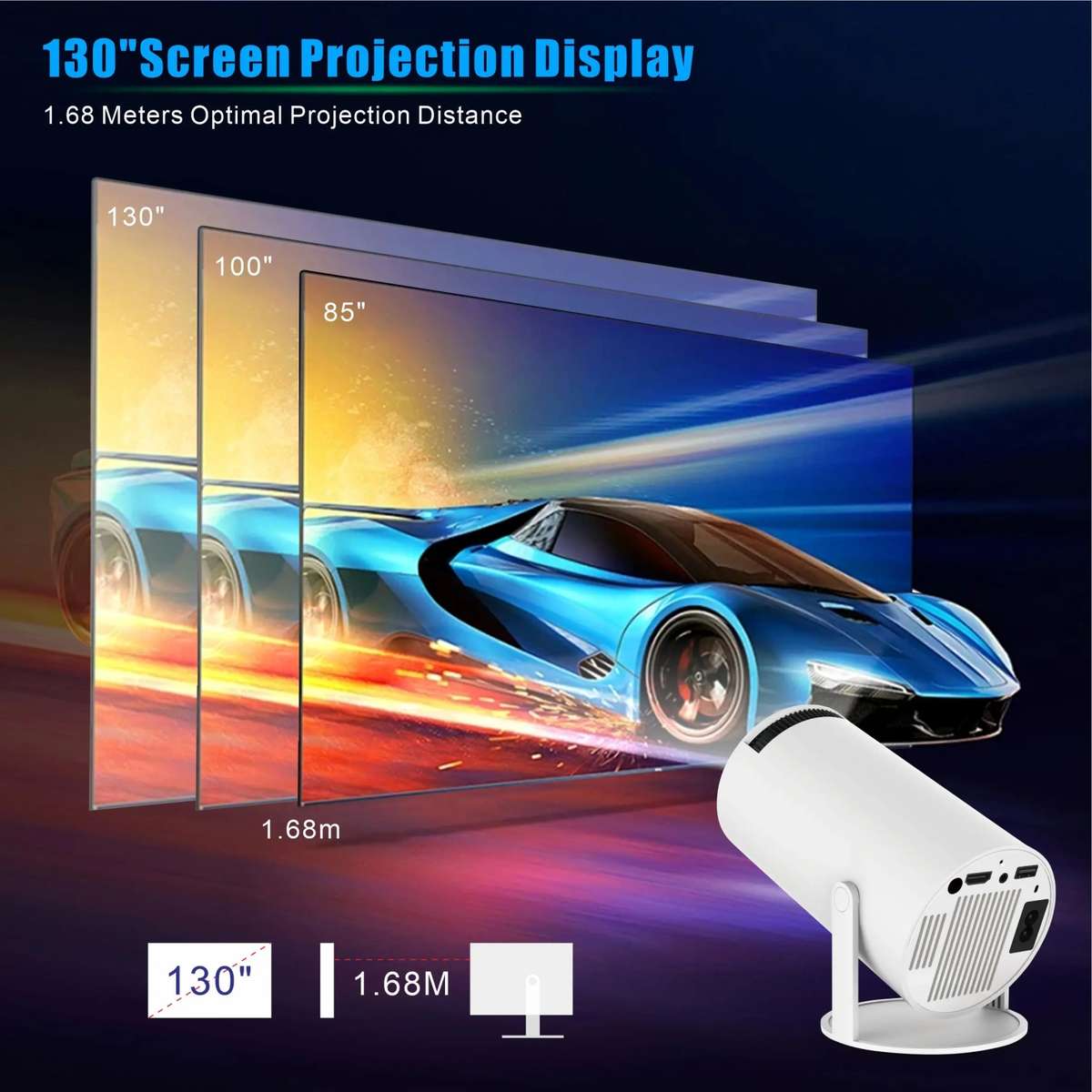 4K Smart LED Projector