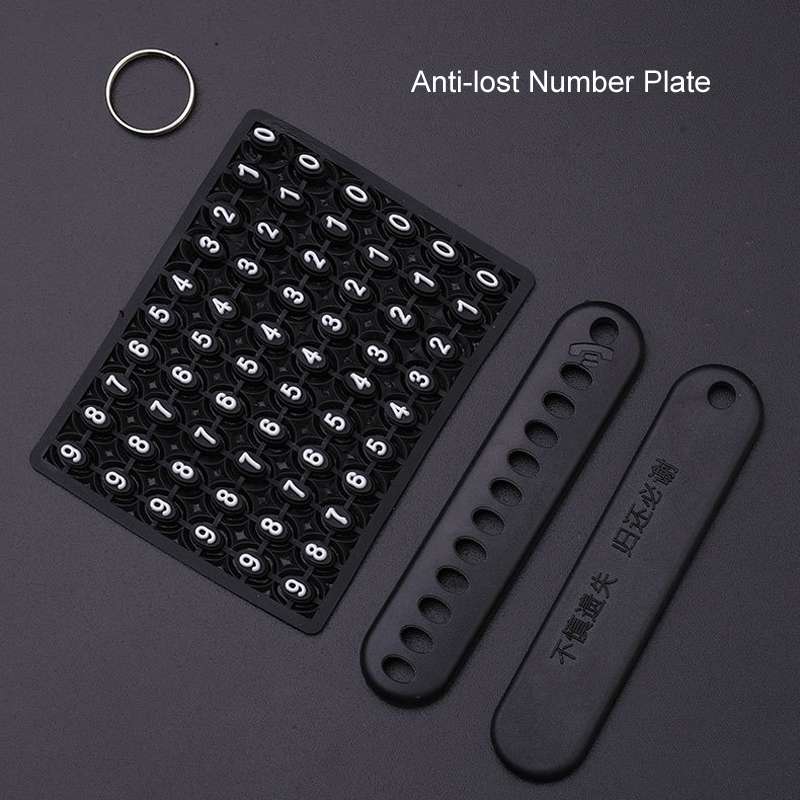 For Renault Car Key Cover Multifunctional Keychain Anti-lost Number Plate(A)