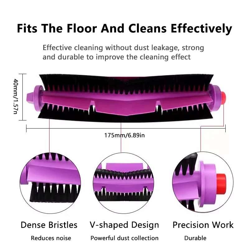 For Midea V10 V12 W11 Vacuum Cleaner Main Brush