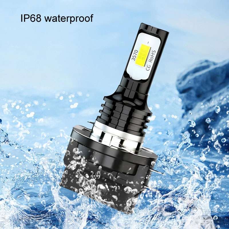 2pcs H11B 3570 2LED 80W Car Headlight Bulbs High Bright Fog Lights(White)