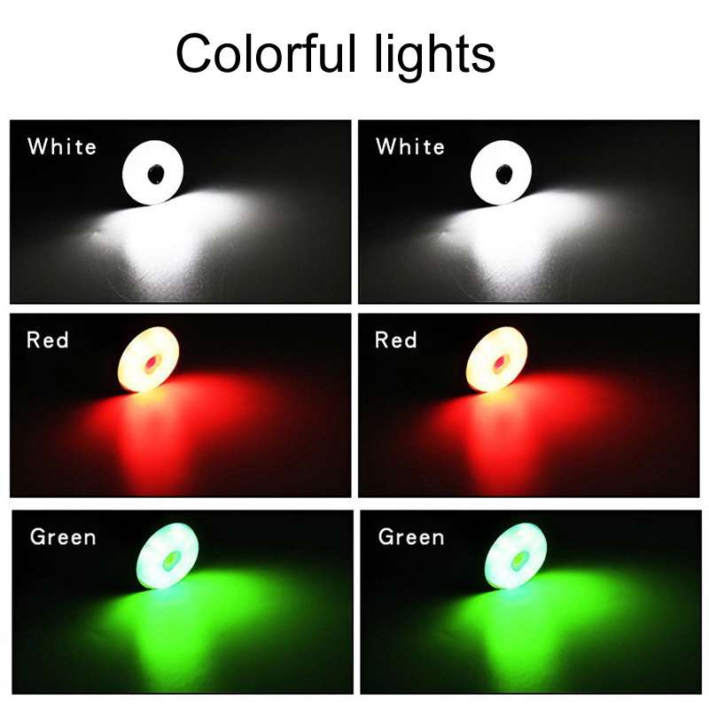 2pcs 23mm Motorcycle Eagle Eye Light Reverse Rearview Mirror Spotlight(Red)