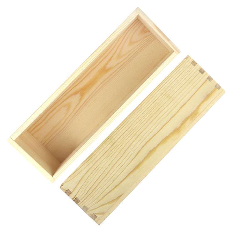 1200ml DIY Handmade Soap Mold Rectangular Wooden Box Cold S ... Wooden Box+Purple Toast Mold+Cover