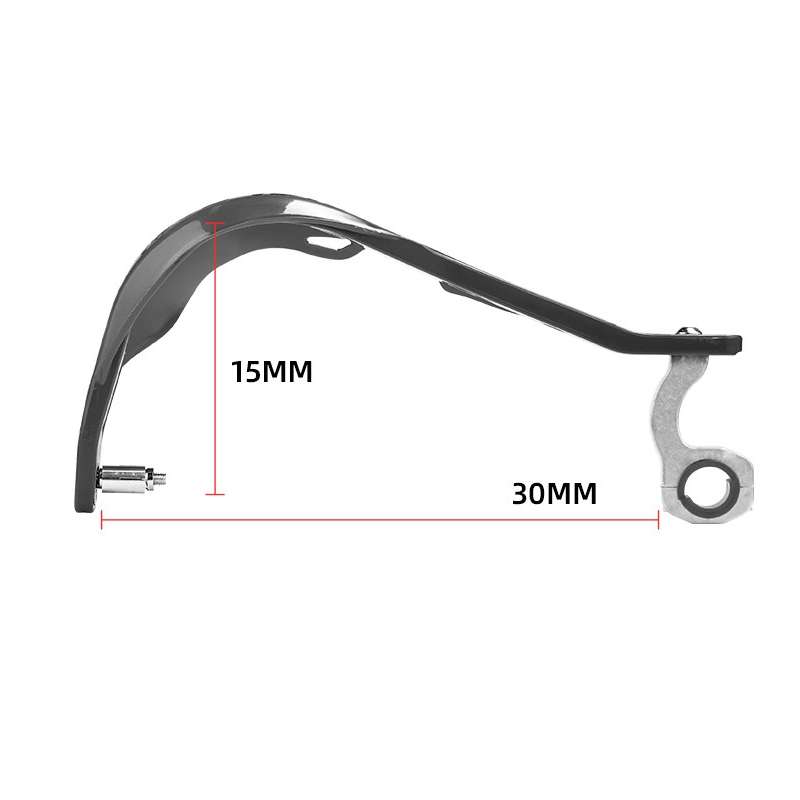 BSDDP Motorcycle Modified Anti-fall Front Handlebar Hand Guard Windshield(Red)