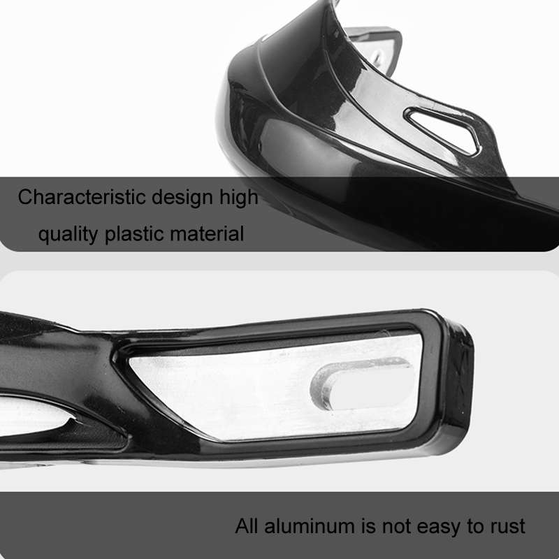 BSDDP Motorcycle Modified Anti-fall Front Handlebar Hand Guard Windshield(Red)