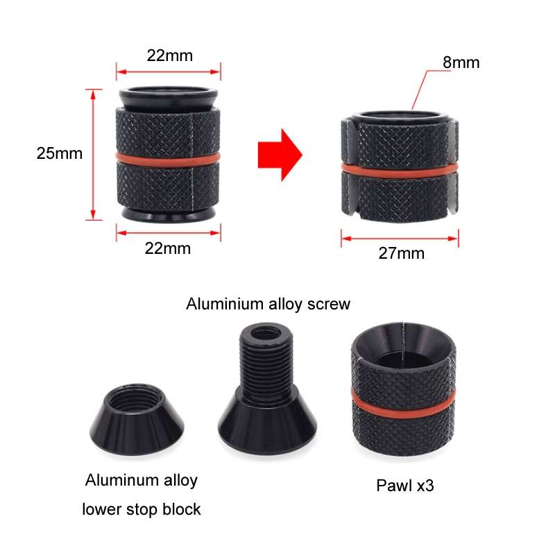 Bicycle Front Fork Headset Expansion Sunflower Core Screw(28.6MM)