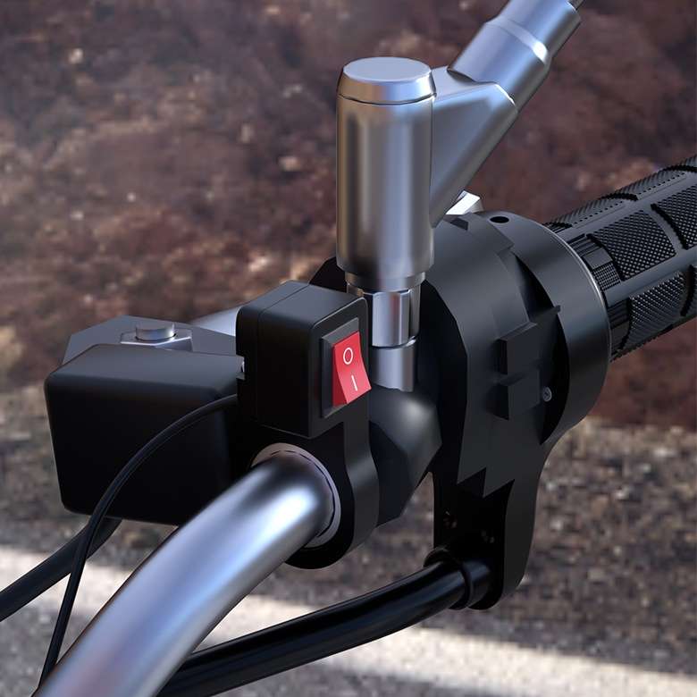 Motorcycle Tricycle Handlebar Headlight Off Switch Modification Accessories(CS-265A1)