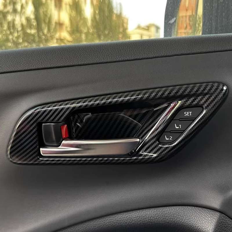 For 2023 Toyota Crown Door Handle Cover Decorative Frame, Style: Left-hand Drive(Silver)
