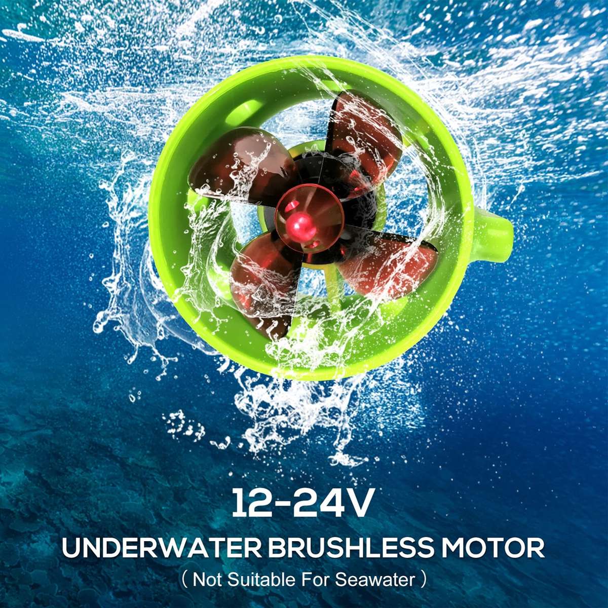 12-24V Ship Model Underwater Propeller Underwater Robot ROV Waterproof Brushless Motor(CW)