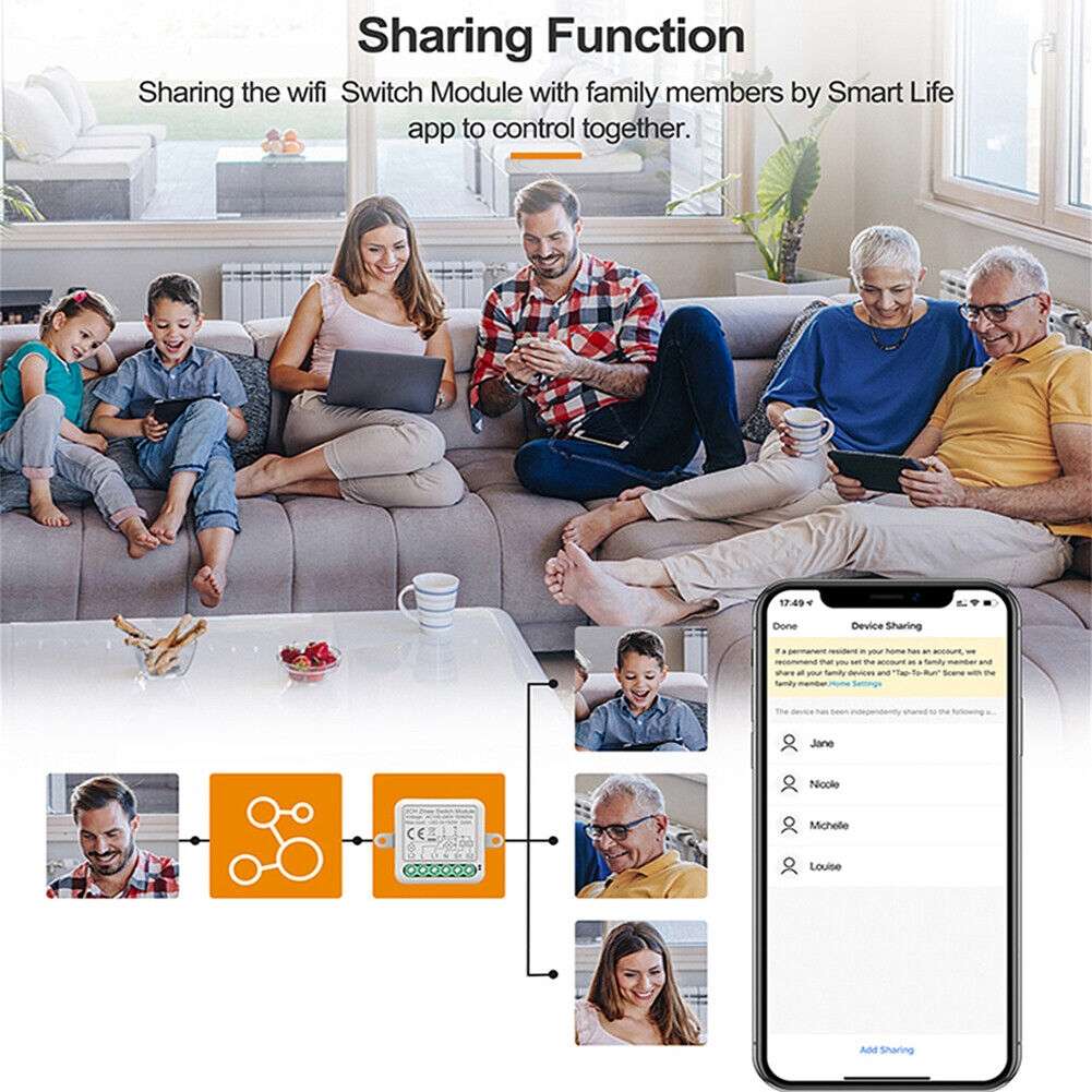1CH WiFi Smart Switch Module For Alexa / Google Home / Tuya Smart Life APP