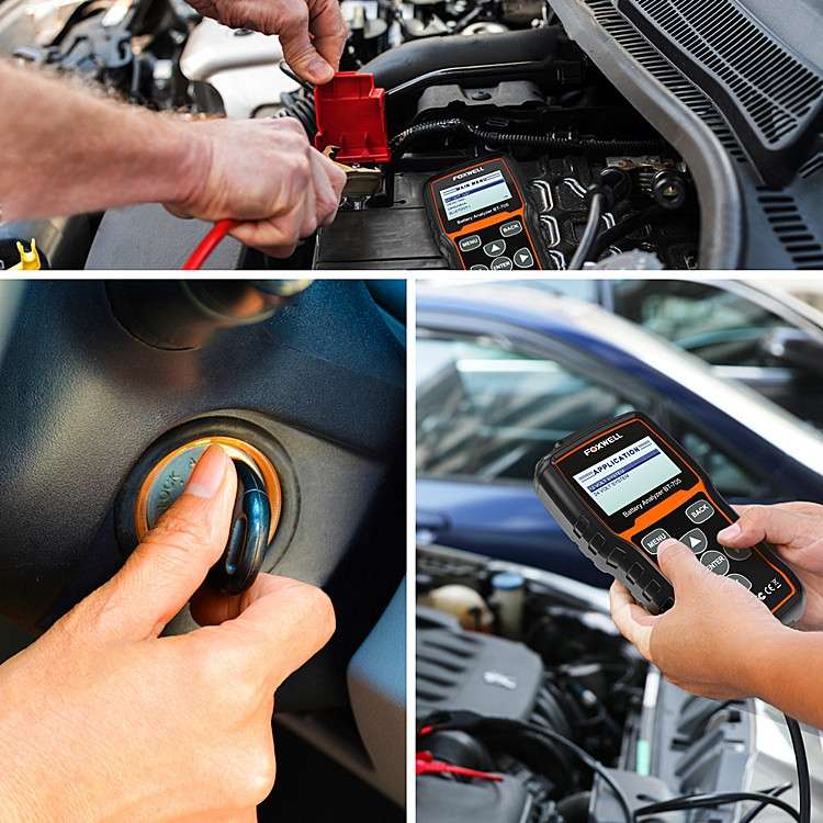 FOXWELL BT705 12V 24V Car Battery Test Analyzer Cranking and Charging System Test