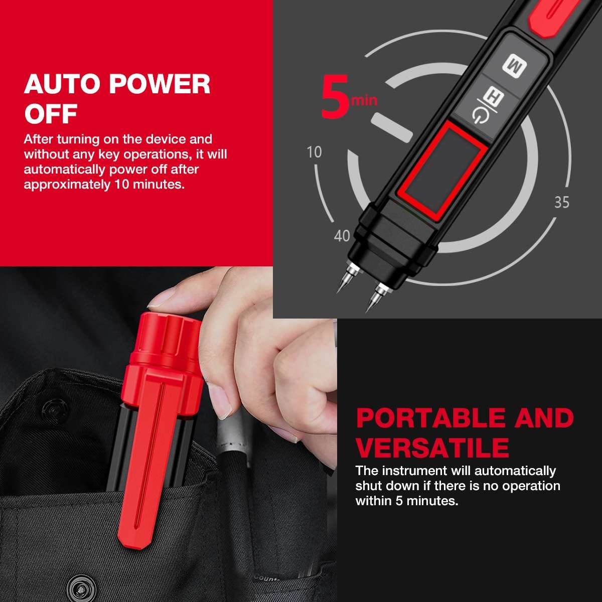 HABOTEST Wood Moisture Content Rapid Tester