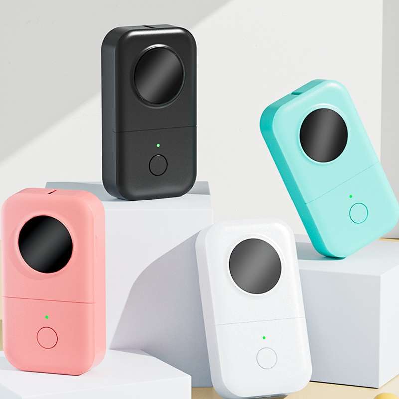 Phomemo D30 Thermal Label Printer Portable Bluetooth Mini Label Maker Machine With 1 Roll Paper Blac