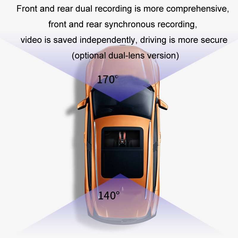 Android ADAS HD Night Vision 1080P USB Driving Recorder, Model: Dual Lens(No Card)