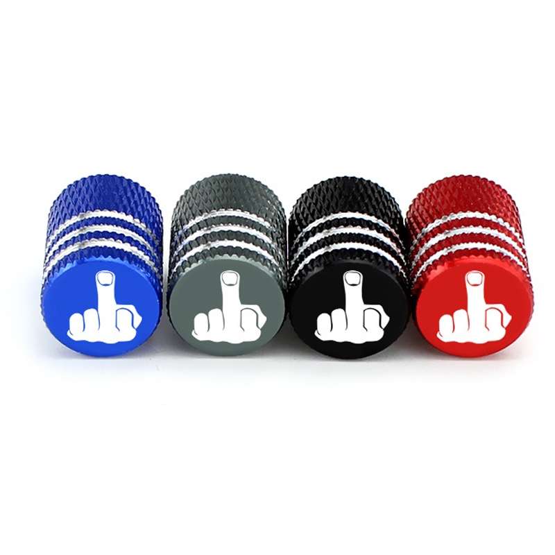 4pcs Laser Ioon Car Tire Modification Universal Valve(Gray)