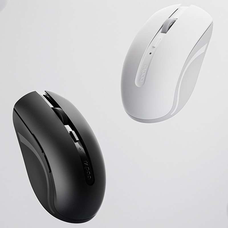 Rapoo M350G Bluetooth/2.4G Wireless Mouse Office Desktop Laptop Mute Mouse(Dark Gray)