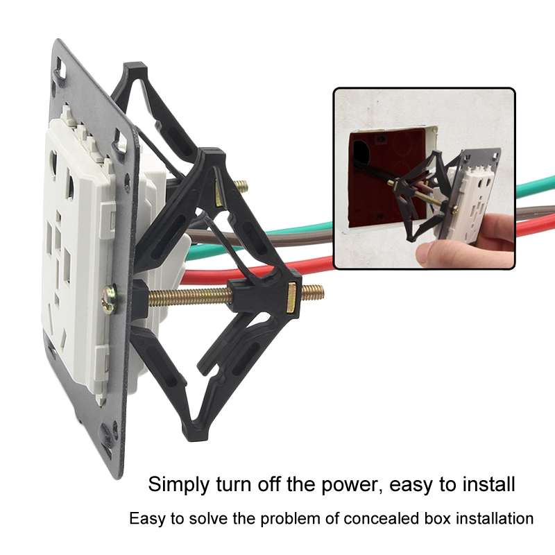 86 Type Switch Socket Concealed Box Repairer Wire Box Fixer Remedy Support Rod(Diamond)