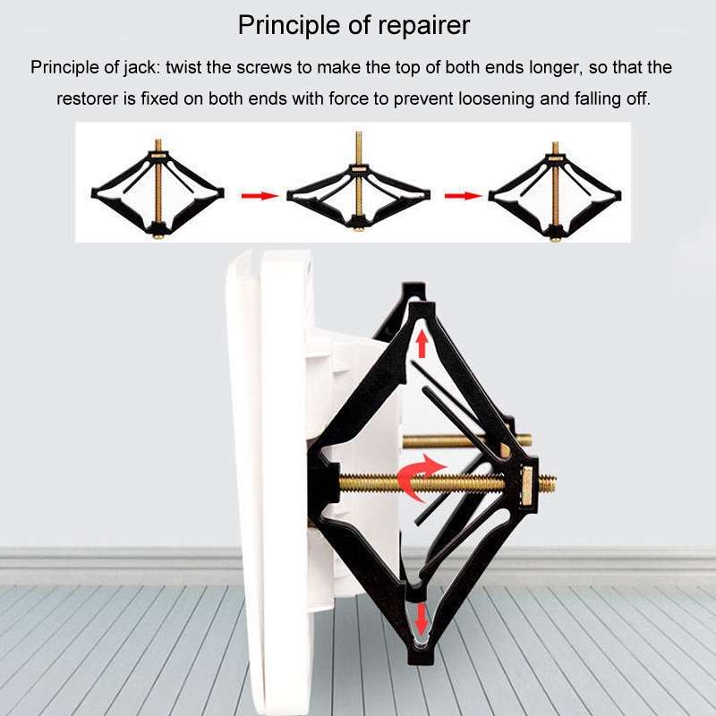 86 Type Switch Socket Concealed Box Repairer Wire Box Fixer Remedy Support Rod(Diamond)