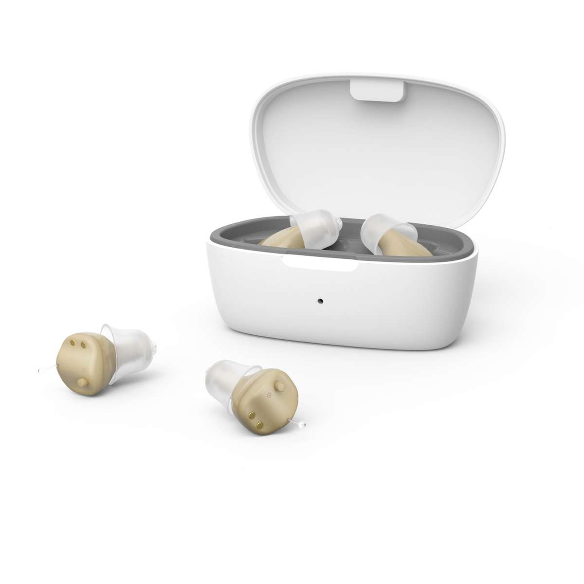 Z-68 In-ear TWS Invisible Hearing Aid Digital Sound Amplifier with Charging Box(Skin Color)