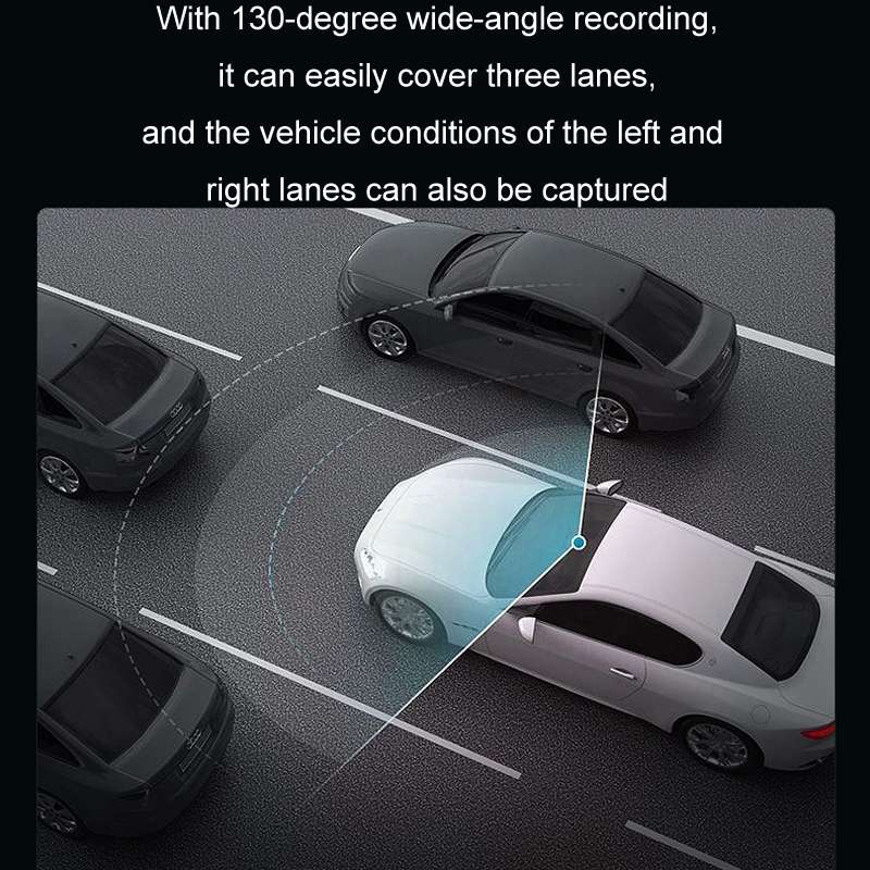 Mobile Phone WIFI Interconnection 2K Ultra-Clear Night Vision Hidden Driving Recorder, Version: U...