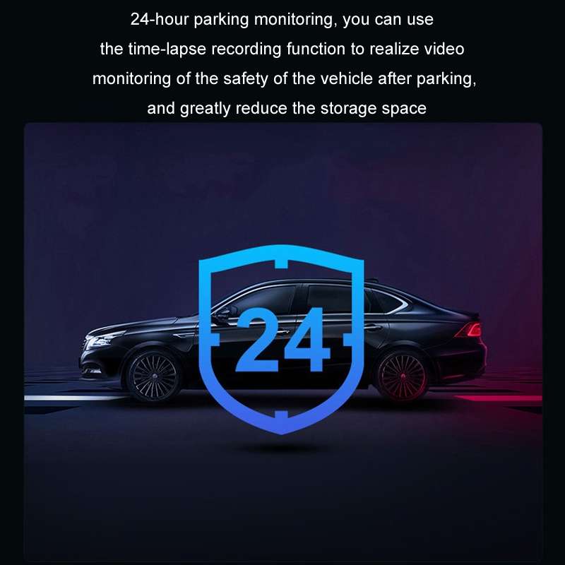 Mobile Phone WIFI Interconnection 2K Ultra-Clear Night Vision Hidden Driving Recorder, Version: U...