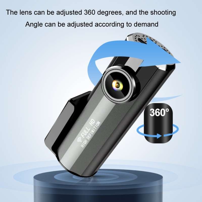 WIFI Mobile Phone 2K Ultra-Clear 360-Degree Rotating Driving Recorder, Version: Step-down Line(No TF