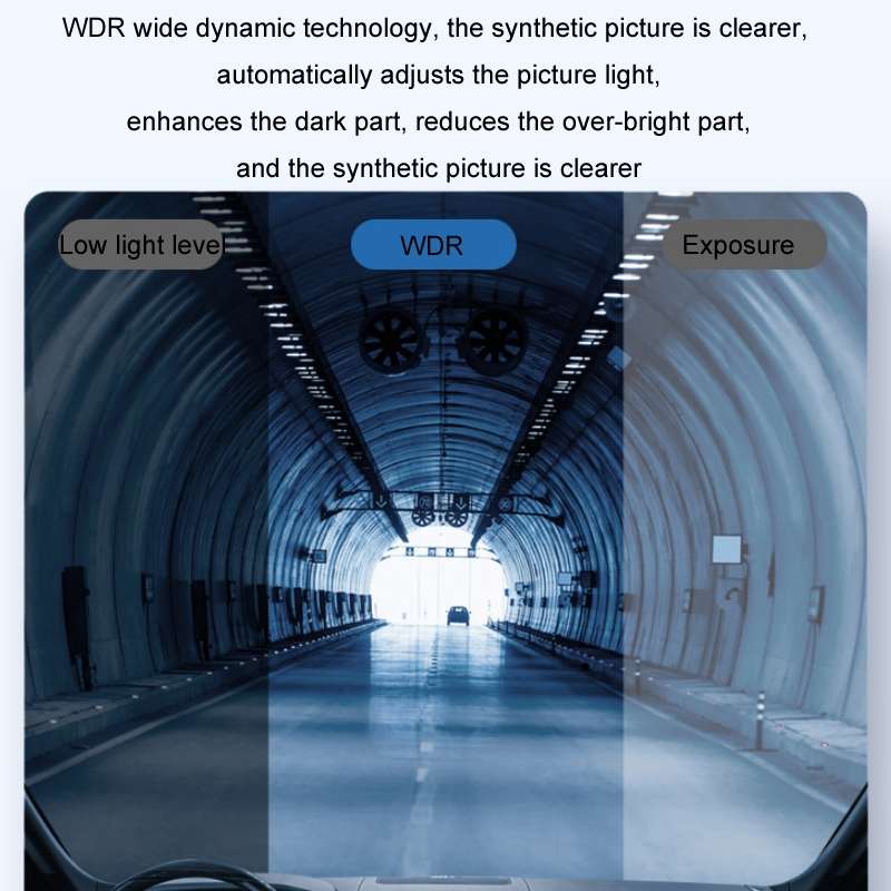 WIFI Mobile Phone 2K Ultra-Clear 360-Degree Rotating Driving Recorder, Version: Step-down Line(No TF